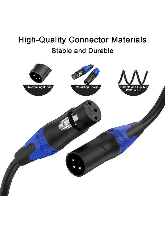 Seefeful 1 Male to 2 Female XLR Y Splitter Micrphone Cable, 3pin XLR Female to Dual XLR Male Y-Splitter Balanced Mic Audio Cables for Stereo Mic to L & R Audio Track (11.8 inches / 2 Pack) - Image 5
