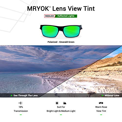 Mryok Polarized Replacement Lenses for Oakley Jupiter Squared OO9135 / Jupiter Carbon OO9220 - Emerald Green - Image 5
