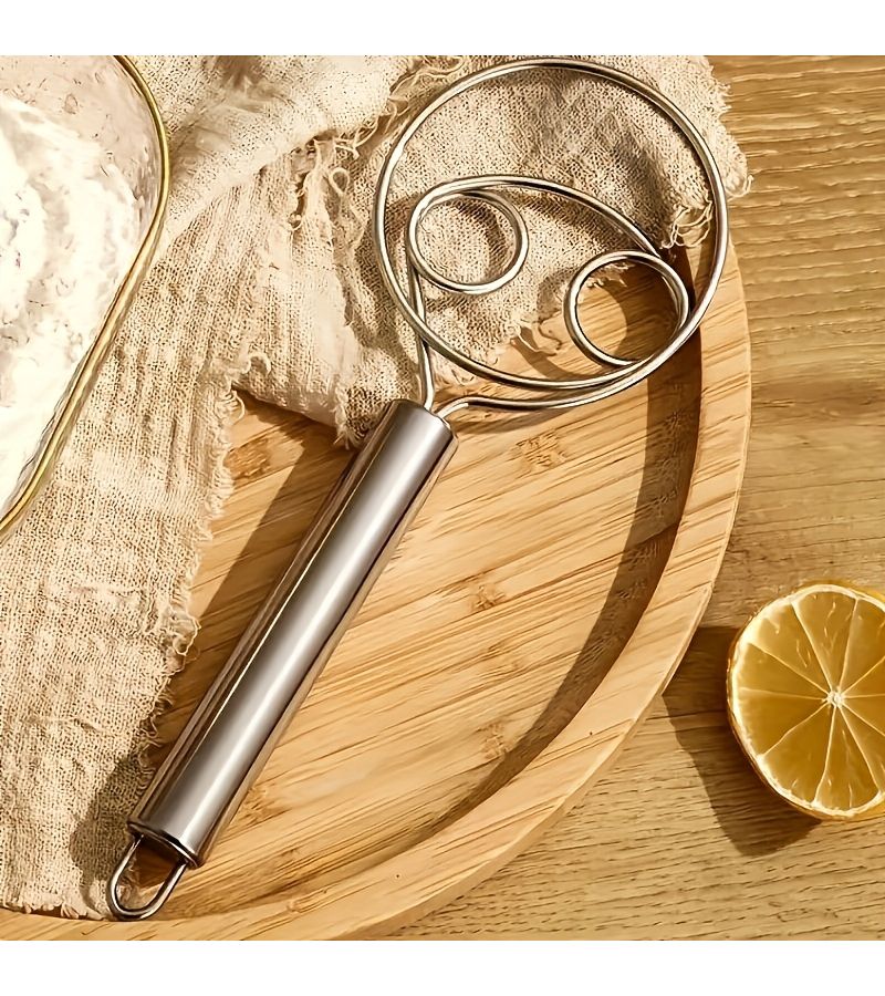 Stainless Steel Handheld Dough Mixer 1pc for Baking Egg Beating Cooking - Image 4