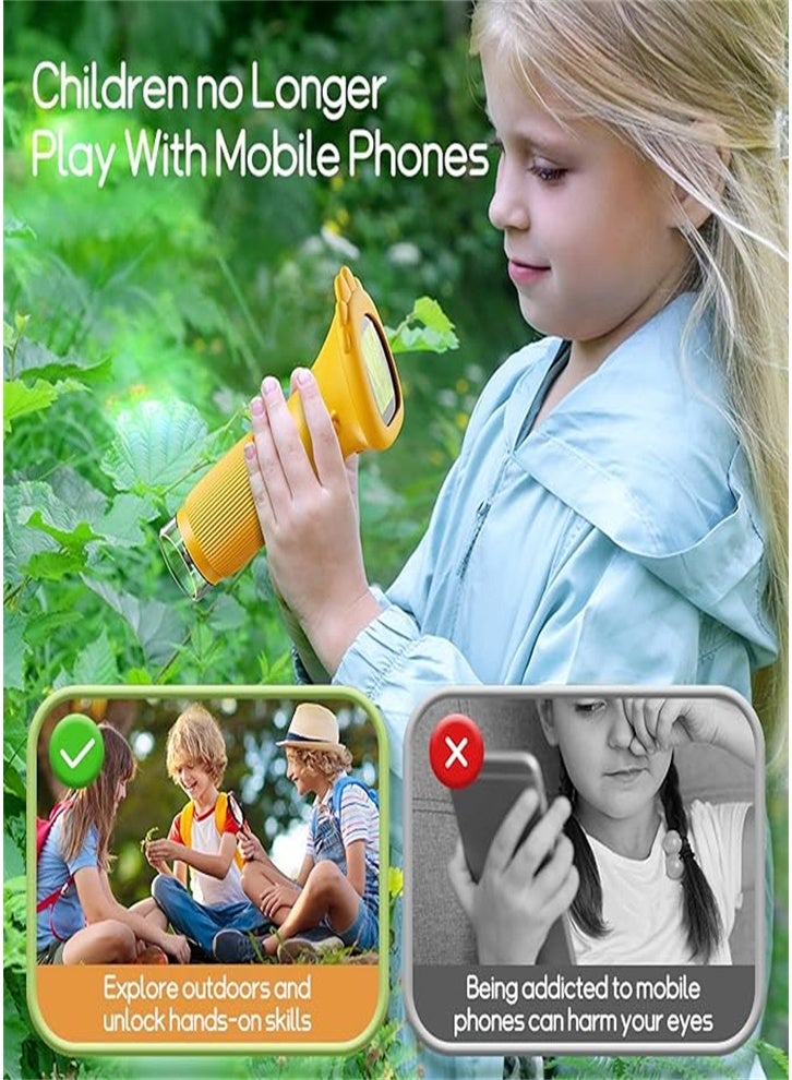 Generic Children's Microscope Pocket Microscope - 1000x Portable Microscope | Photo and Video Mini Microscope | 2-inch Digital Scientist Microscope for Children over 3 years old (yellow) - Image 4