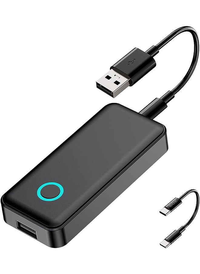 Zaboon CarPlay Adapter & Wireless Android Auto Adapter 2 in1, Converts Wired Carplay & AA to Wireless, Auto Reconnect Function, Plug & Play Easy Use Fit for Cars from 2016 above & iPhone and Android - Image 1