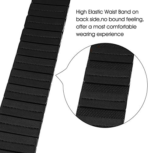 JASGOOD Women Halloween Cosplay Pirate Belt Vintage Wide Elastic Stretch Black Belt with Interlock Buckle - Image 4