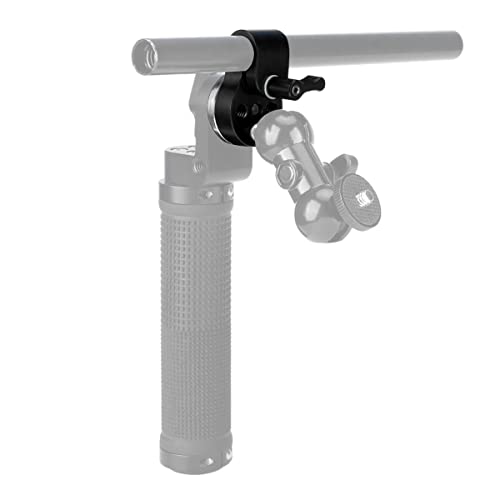 NICEYRIG Rosette Adapter with 15mm Single Rod Clamp, M6 Thread Rosette Mount Applicable for Camera Video Support System - Image 3