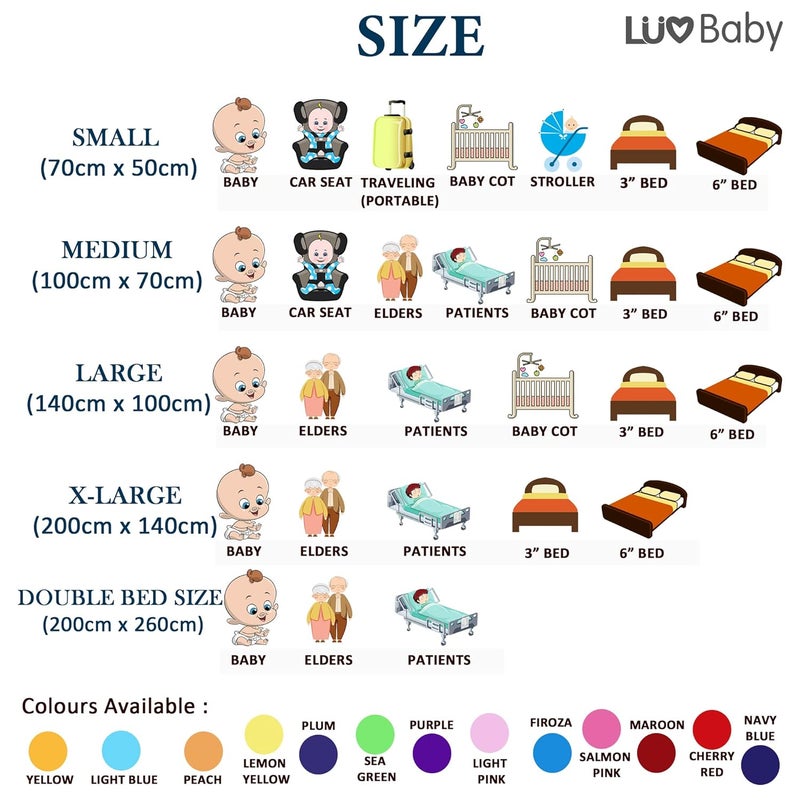LuvBaby Extra Absorbent Dry SheetBed Protector Light Green 0m Small 50 x 70cm - Image 3