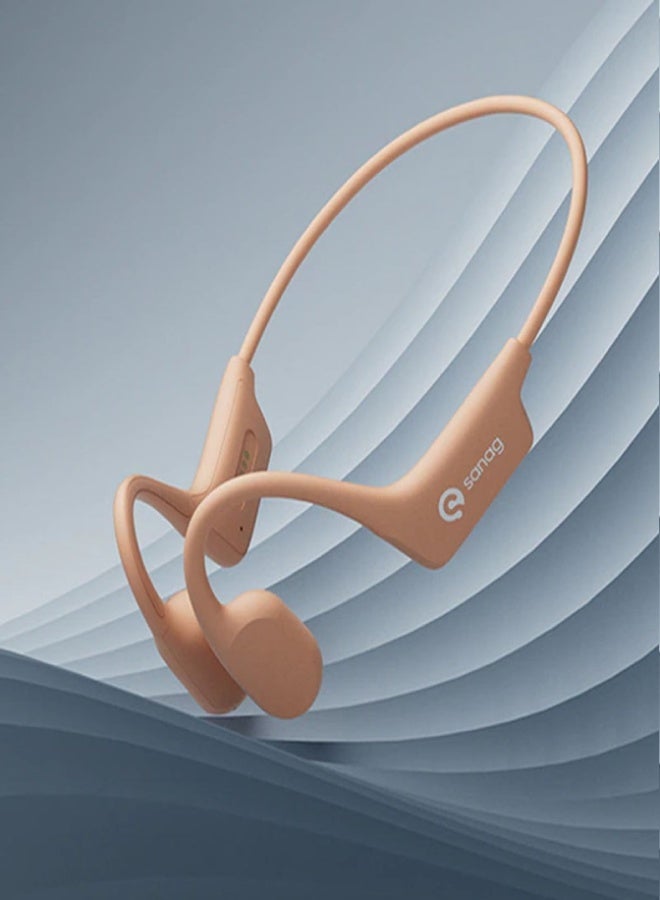 ساناج سماعات أذن لاسلكية A30S Air Run بتقنية البلوتوث 5.3 - سماعات أذن مفتوحة التوصيل مع ذاكرة مدمجة 16 جيجابايت، صوت بانورامي 360 درجة، مقاومة للماء IPX7، عمر بطارية طويل وشحن مغناطيسي - Image 1