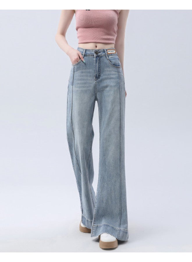 EPTISON Flowy Flared Jeans For Women, Summer 2025 Fashion Staple - Comfortable High Waist Slimming Bootcut Pants - Image 1