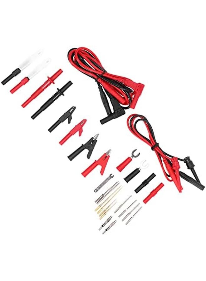 JT8040 Brass PA Material Multimeter Test Leads Kit with Wire Piercing Probe and Adapters - Image 3