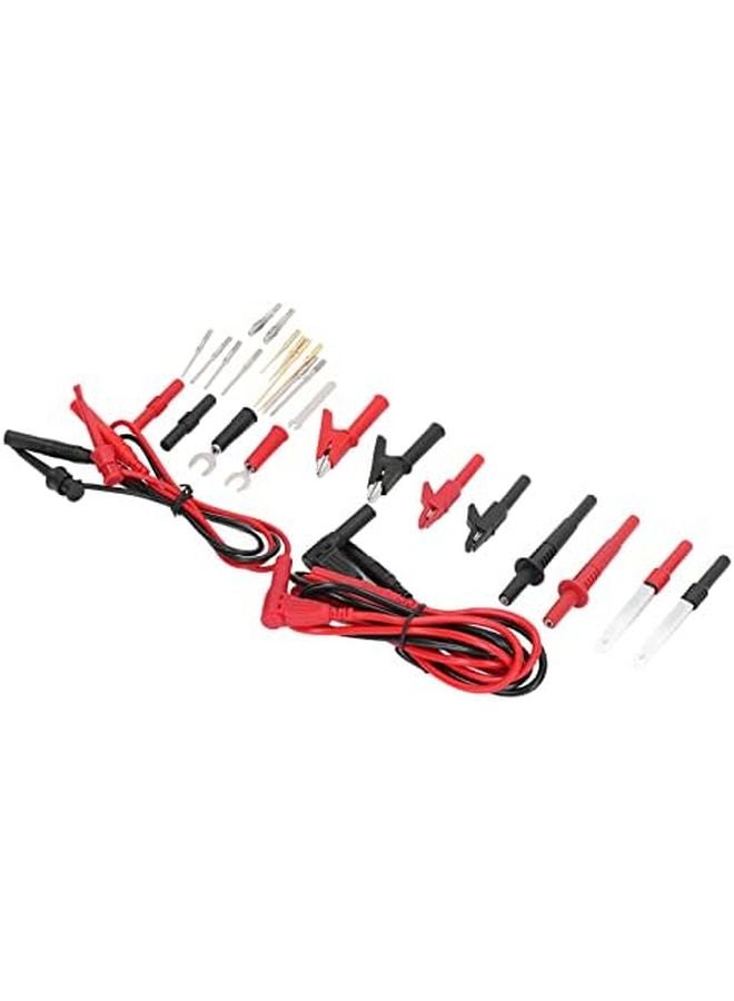 JT8040 Brass PA Material Multimeter Test Leads Kit with Wire Piercing Probe and Adapters - Image 4