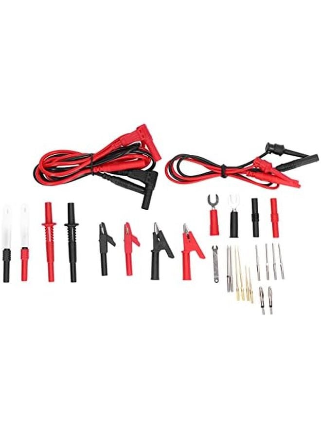 JT8040 Brass PA Material Multimeter Test Leads Kit with Wire Piercing Probe and Adapters - Image 2