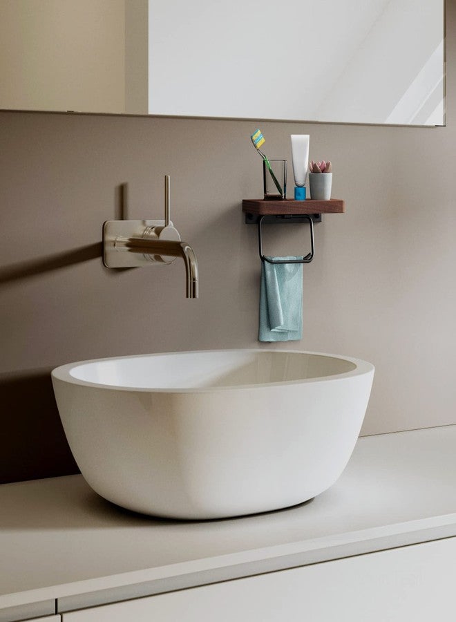 NiHome Toilet Paper Holder with Shelf for Bathroom Farmhouse Rustic Toilet Paper Roll Holder Wall Mount Rustproof Adjustable Easy Tear Walnut - Image 4