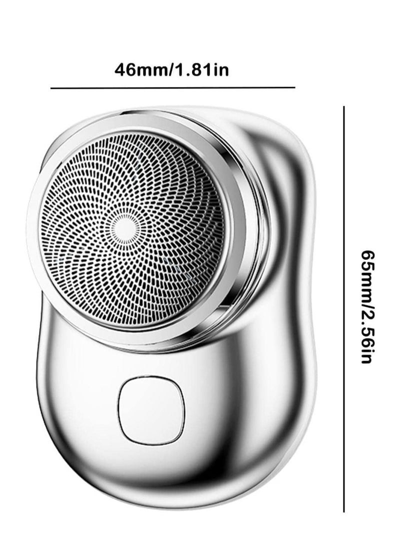 Pocket-sized Electric Shaver: Effortless Grooming on the Go with Mini USB Rechargeable Shaver for Men in Blue - Image 5