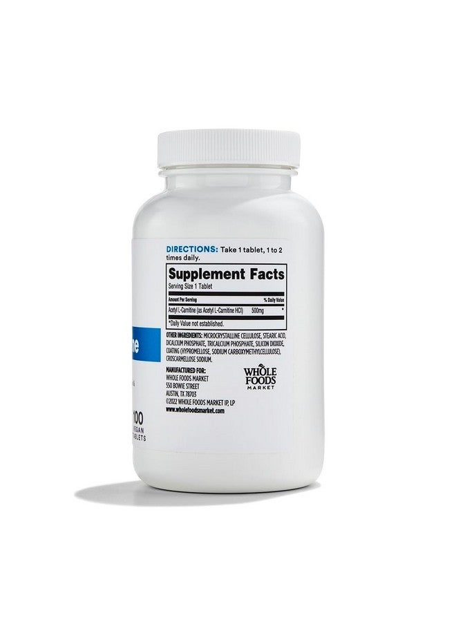l carnitine whole f Foods Market L-Carnitine 500mg - 60 Count Dietary Supplement for Energy & Weight Management - Ships Worldwide L-Carnitine, 500 mg, 60 Vegetarian