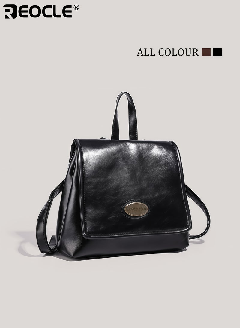 ريوكل حقائب الظهر الأكاديمية النسائية بسعة كبيرة وتصميم عصري، حقيبة هيكلية بمقبض علوي لرحلات العمل والتنقل - Image 3