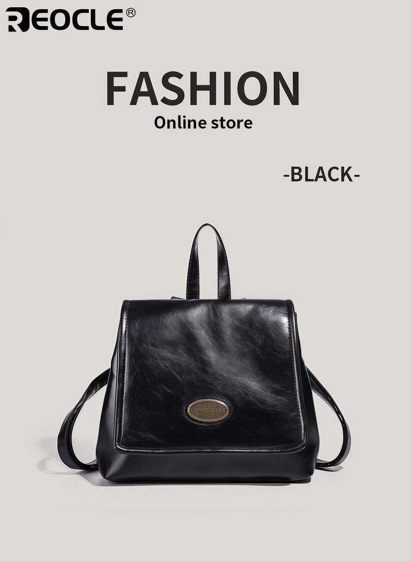 ريوكل حقائب الظهر الأكاديمية النسائية بسعة كبيرة وتصميم عصري، حقيبة هيكلية بمقبض علوي لرحلات العمل والتنقل - Image 1