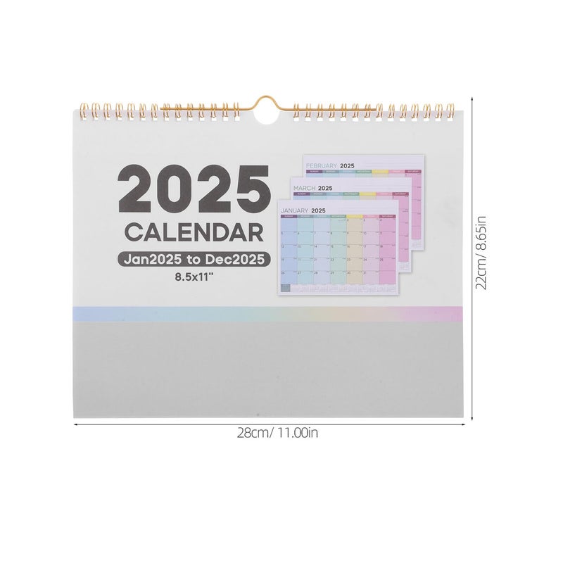 تقويم حائطي شهري لعام 2025 مع العطلات الدولية للمنزل والمكتب - Image 3