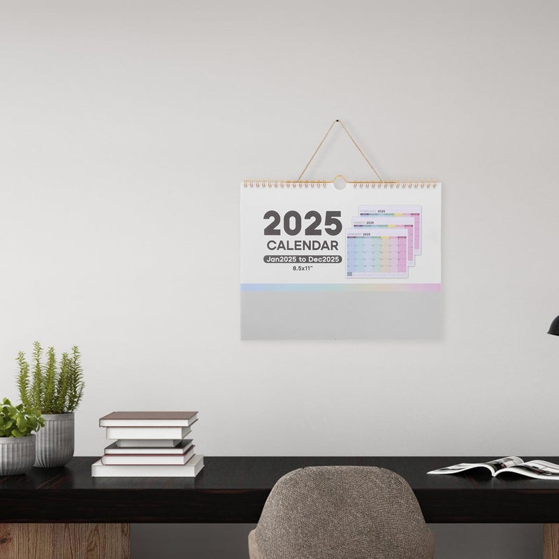 تقويم حائطي شهري لعام 2025 مع العطلات الدولية للمنزل والمكتب - Image 5