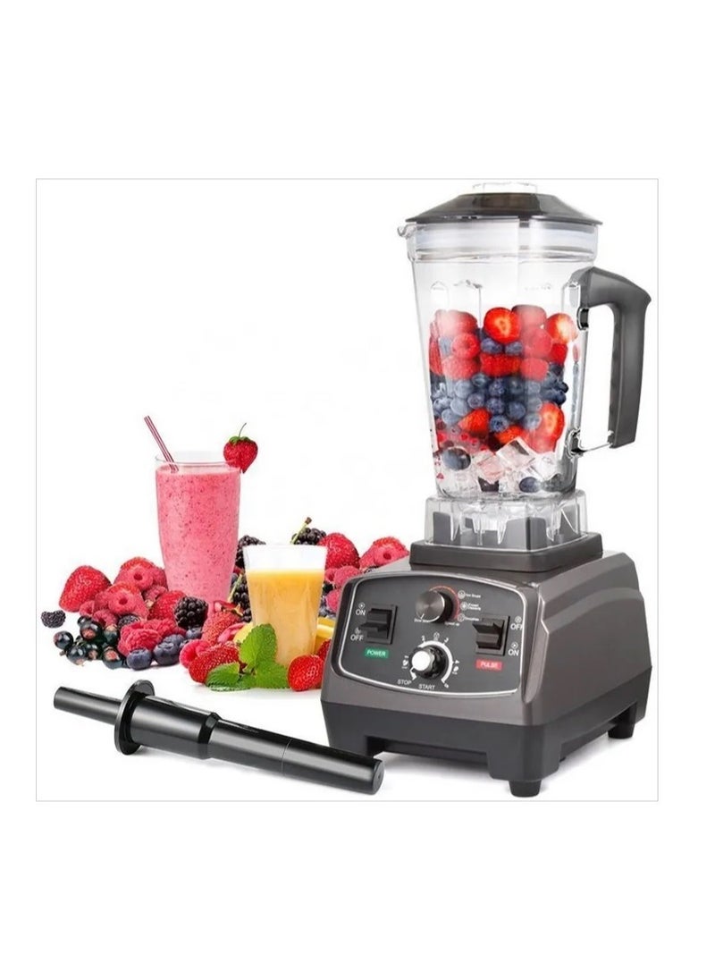 LETWOO - LETWOO Small Kitchen Appliances Ice Crusher Blender Industrial Countertop Blender 2L Commercial Blender Mechanical Blender BLACK - Image 1