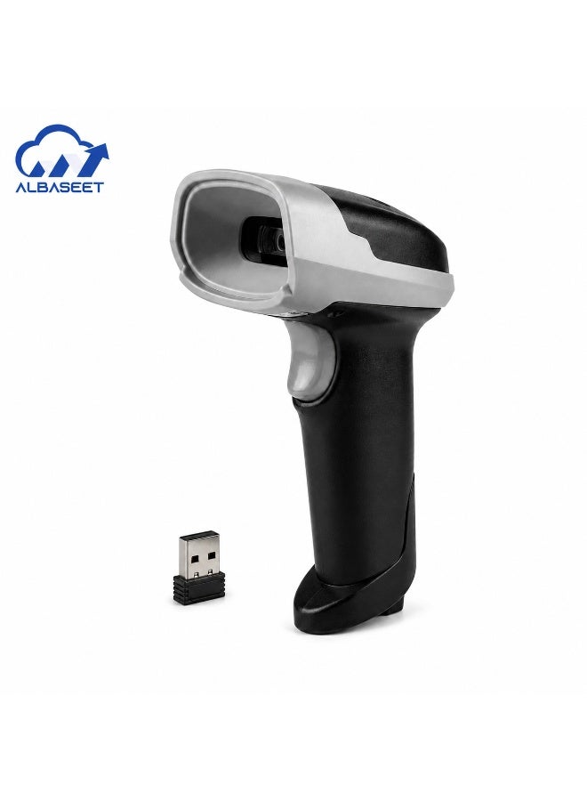 BASEET BAS-133W Wireless Barcode & QR Code Scanner — 2.4GHz, Color-Sensitive, Handheld, for POS / Warehouse / Retail - Image 1