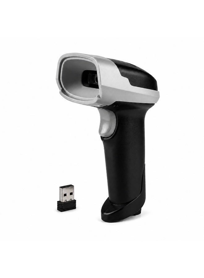 BASEET BAS-133W Wireless Barcode & QR Code Scanner — 2.4GHz, Color-Sensitive, Handheld, for POS / Warehouse / Retail - Image 1