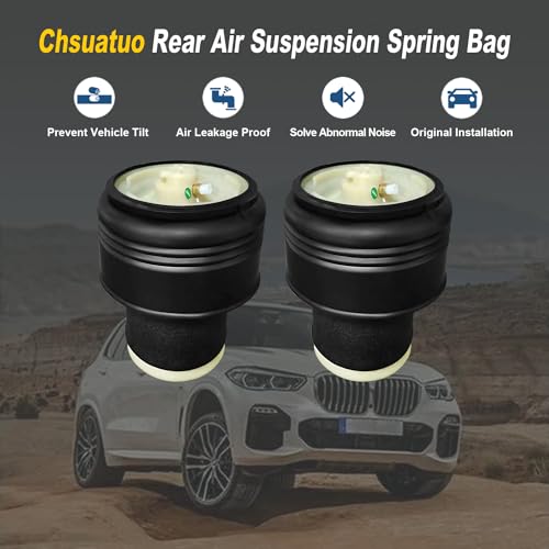 chsuatuo Replacement for Rear Air Spring kit Air Suspension Bags Compatible with BMW X5 E70 2007 2008 2009 2010 2011 2012 2013, X6 E71 E72 2008-2014, 37126790080 37126790078 (Pair) - Image 3