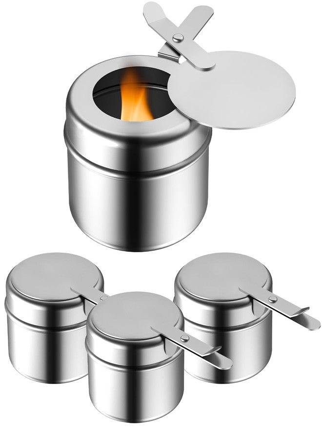 Fasmov حامل وقود فاسموف 8 عبوات، حوامل وقود من الفولاذ المقاوم للصدأ مع غطاء أمان، حامل حرارة معلب لأطباق الشواء، حامل صندوق حرارة معلب لحفلات الشواء في البوفيه - Image 5