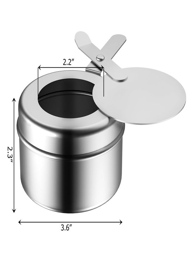 Fasmov حامل وقود فاسموف 8 عبوات، حوامل وقود من الفولاذ المقاوم للصدأ مع غطاء أمان، حامل حرارة معلب لأطباق الشواء، حامل صندوق حرارة معلب لحفلات الشواء في البوفيه - Image 2