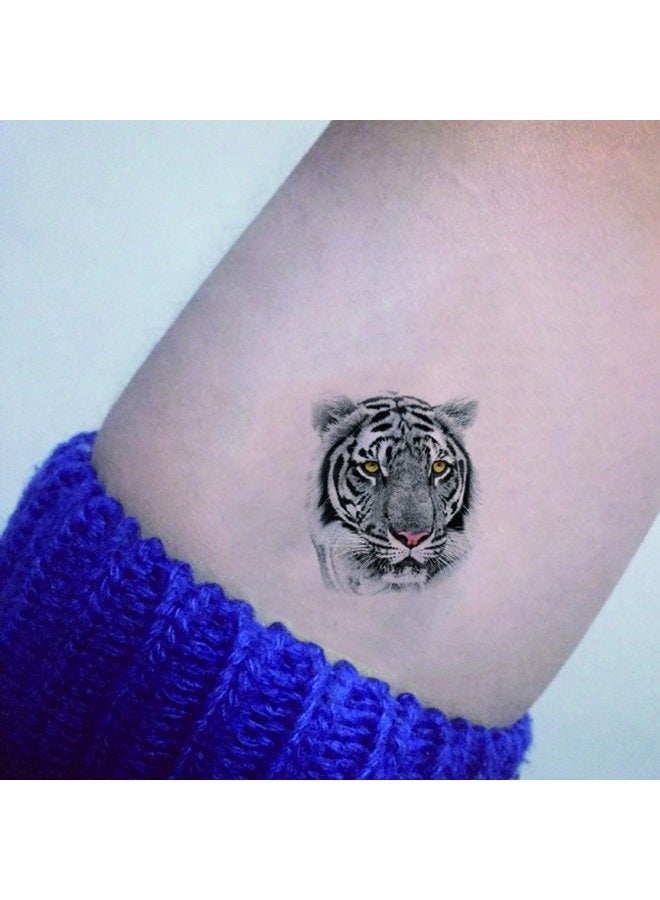 TAFLY Tiger Temporary Tattoos Animal Pattern Transfer Tattoos Sticker for Women 5 Sheets - Image 1