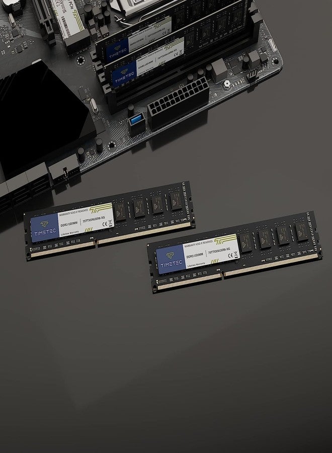 تايم تيك مجموعة ذاكرة Timetec Premium سعة 16 جيجابايت (2 × 8 جيجابايت) DDR3 / DDR3L 1333 ميجاهرتز PC3-10600 غير ECC غير مخزنة مؤقتًا 1.5 فولت / 1.35 فولت CL9 2Rx8 ثنائية الرتبة 240 دبوس UDIMM ترقية ذاكرة الوصول العشوائي (RAM) لأجهزة الكمبيوتر المكتبية (مجموعة سعة 16 جيجابايت (2 × 8 جيجابايت)) - Image 4
