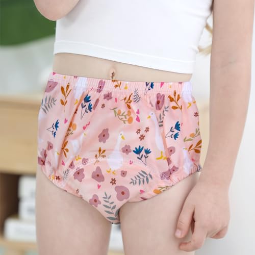 Max Shape Potty Training Pants Girls 2T,3T,4T,Toddler Training Underwear for Baby Girls 4 Pack Orange 2T - Image 5