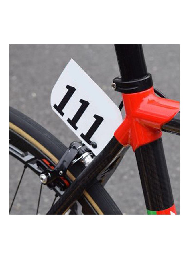 NIBEMINENT - Road Bike Racing Number Plate Mount Bracket Holder 9.5x2.5x9cm - Image 1