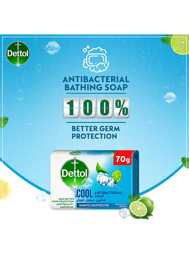 Dettol Cool Anti-Bacterial Bar Soap 70grams - Image 2