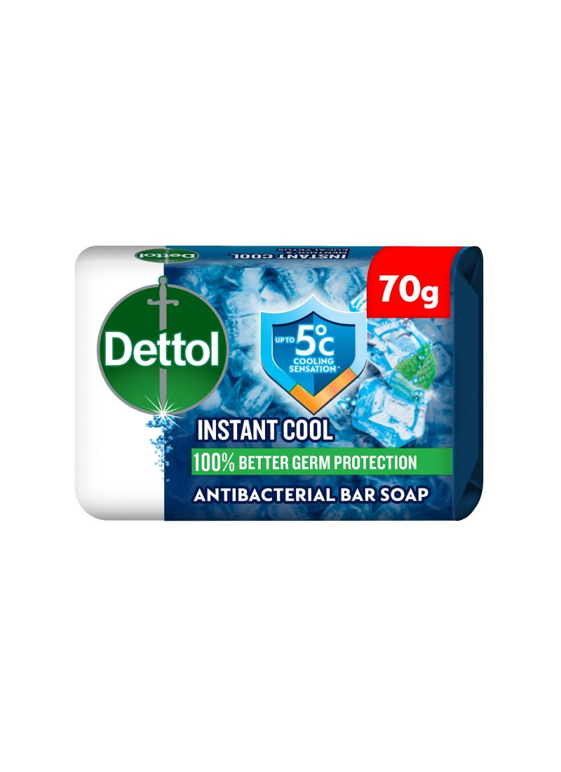 Dettol Cool Anti-Bacterial Bar Soap 70grams - Image 1