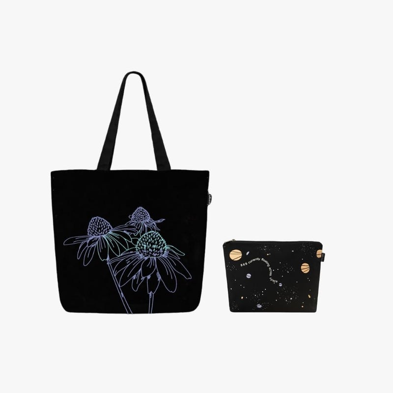 EcoRight Large Canvas Tote Bag for Women, Tote Handbags for Women with Zipper & Inner Pocket for College, Shopping, Office - Image 1