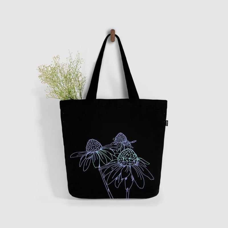 EcoRight Large Canvas Tote Bag for Women, Tote Handbags for Women with Zipper & Inner Pocket for College, Shopping, Office - Image 2