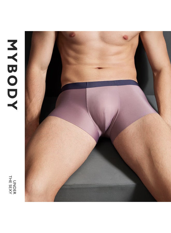 mybody Mybody Men's Underwear 3-pack Ice Silk Cooling Boxer Briefs, Ice Blue + Coral Gray + Crabapple Pink, 3xl  - Image 1