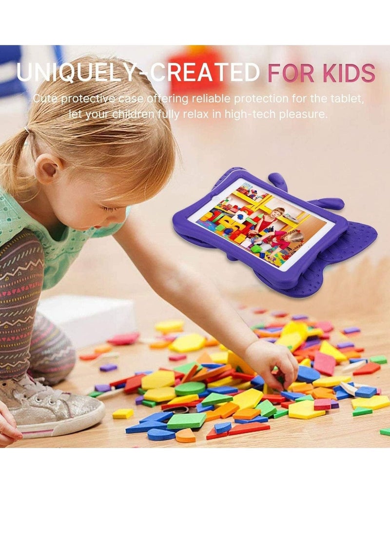 iPad 10.2 Inch Case for Kids(2021/2020/2019 Model,9/8/7 Generation), Shockproof Kickstand Butterfly Cover Non-Toxic EVA Foam Wings Kid-Proof Rugged Bumper Boy Girl Gift for iPad 10.2 - Image 3