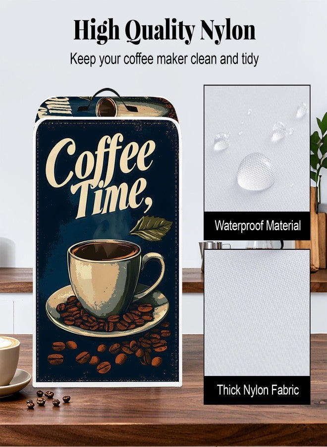BVBOX Coffee Maker Cover, Durable Dustproof Lightweight Polyester Cotton Blend Universal Fit Appliance Protector for Kitchen Countertop (Coffee Cup) - Image 4