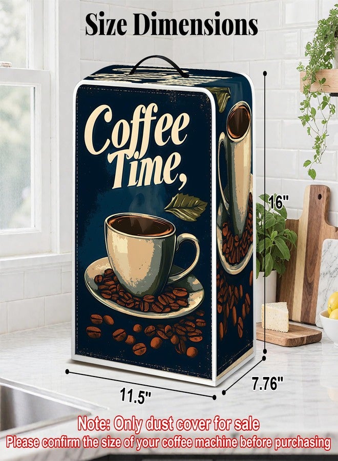 BVBOX Coffee Maker Cover, Durable Dustproof Lightweight Polyester Cotton Blend Universal Fit Appliance Protector for Kitchen Countertop (Coffee Cup) - Image 2