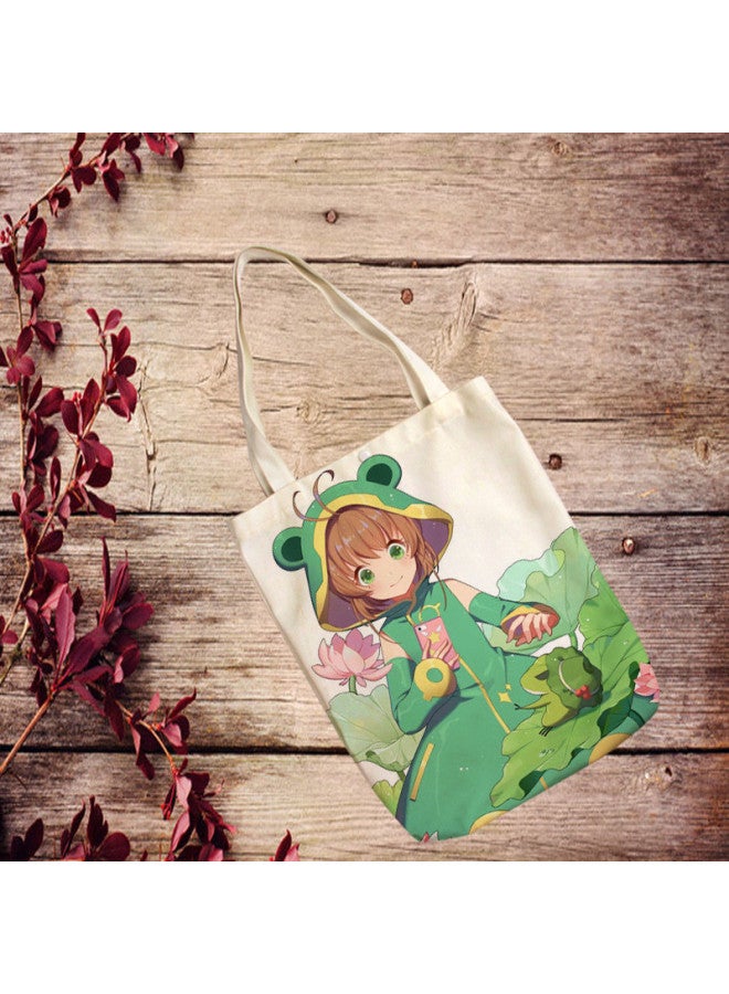 Magic Girl Sakura Cartoon Cute Multi-pattern Shoulder Bag Oxford Cloth Bag Student Bag Can Be Customized-Colors:5 - Image 5