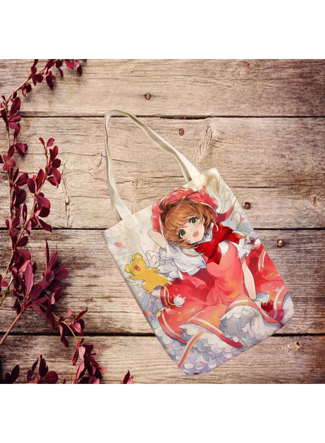 Magic Girl Sakura Cartoon Cute Multi-pattern Shoulder Bag Oxford Cloth Bag Student Bag Can Be Customized-Colors:5 - Image 3