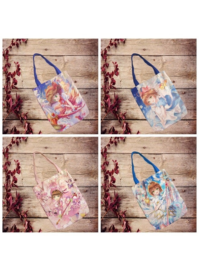 Magic Girl Sakura Cartoon Cute Multi-pattern Shoulder Bag Oxford Cloth Bag Student Bag Can Be Customized-Colors:5 - Image 2