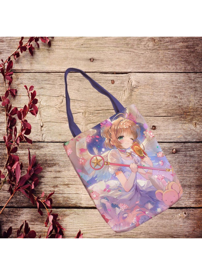 Magic Girl Sakura Cartoon Cute Multi-pattern Shoulder Bag Oxford Cloth Bag Student Bag Can Be Customized-Colors:5 - Image 4