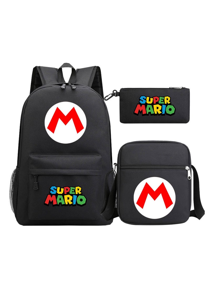 Super Mario Printed Youth Large Capacity Men's and Women's Shoulders