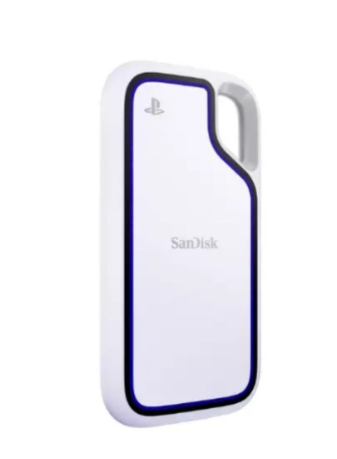 SanDisk SDSSDE62P-1T00-G25 1TB Extreme Portable SSD for PlayStation 5 Console and PC - White 1 TB - Image 1