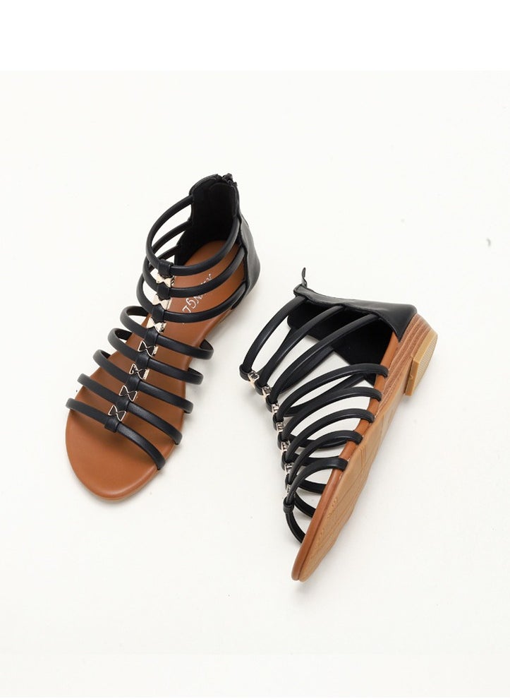 SIKETU Summer new flat bottomed fashionable women's casual versatile Roman sandals  - Image 2