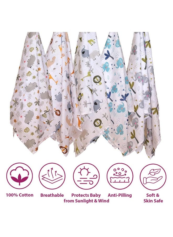 Super Ultra Soft 100% Cotton Baby Wrapper | New Born Swaddling Soft Cotton Sheets | New Born Swaddle Cloth (100X100 Cm, Baby Pug, Pack Of 5), 200 Tc, Baby Pug, Multicolor - pzsku/Z4FB375BF76602BE1FD04Z/45/_/1733730447/3dff1e71-771e-4281-a78d-67dbbd1a96c0