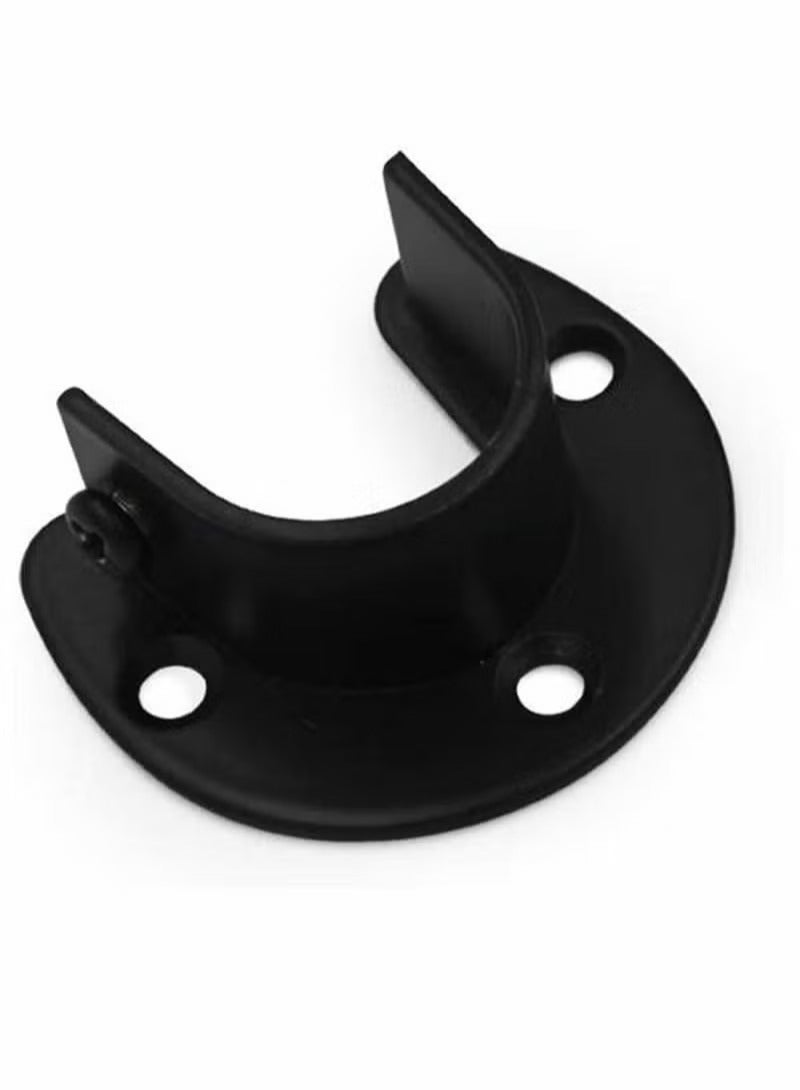 Closet Rod End Support, Wardrobe Pipe Closet Lever Shower Curtain Hanging Tube Rod Bracket Rail Holder - Image 2