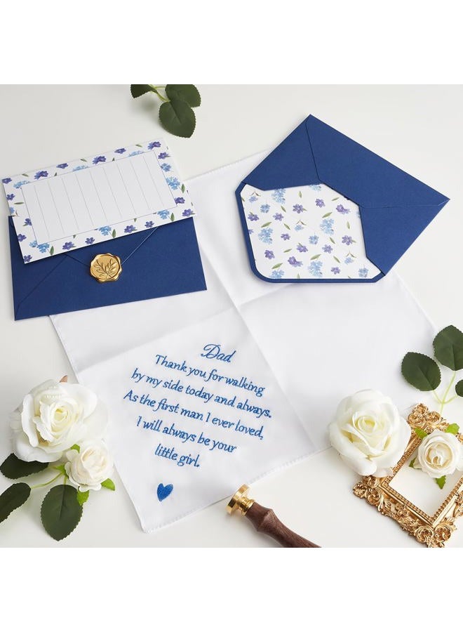 AKITSUMA Mother of the Bride Gifts Wedding Handkerchief, AKI-106E-Mom, Dad, L - Image 5