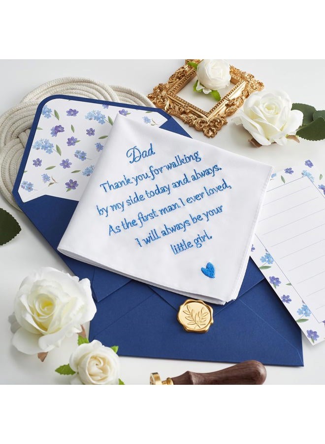 AKITSUMA Mother of the Bride Gifts Wedding Handkerchief, AKI-106E-Mom, Dad, L - Image 4