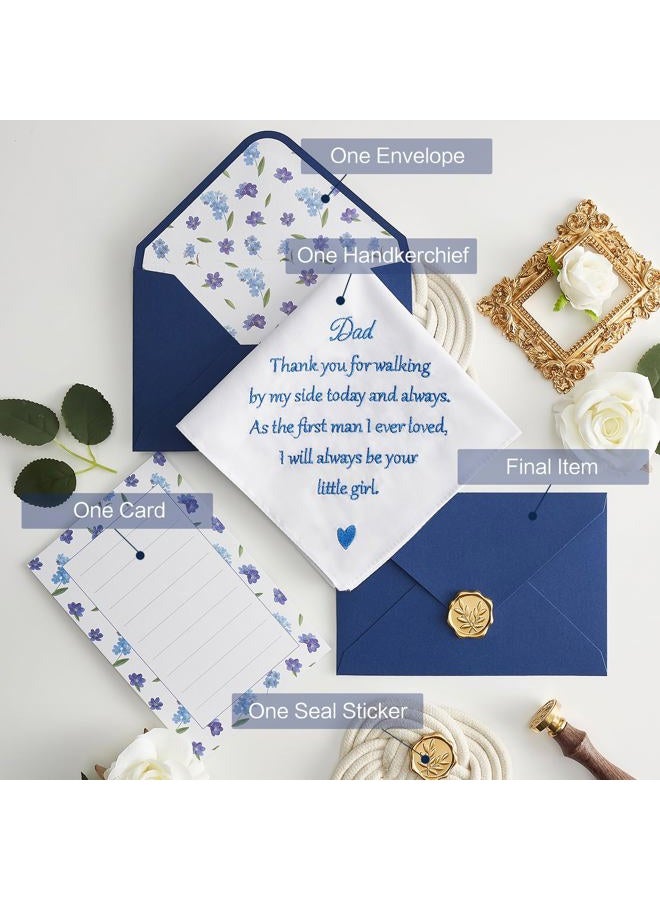 AKITSUMA Mother of the Bride Gifts Wedding Handkerchief, AKI-106E-Mom, Dad, L - Image 2